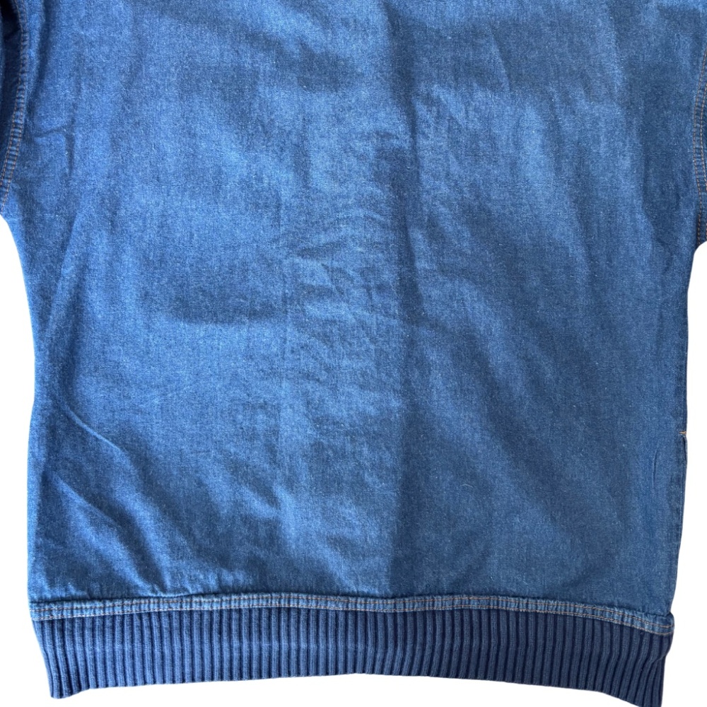 Collectible Vintage Gene Ewing BIS Denim Bomber Jacket | Oversized Unisex - Picture 6 of 11
